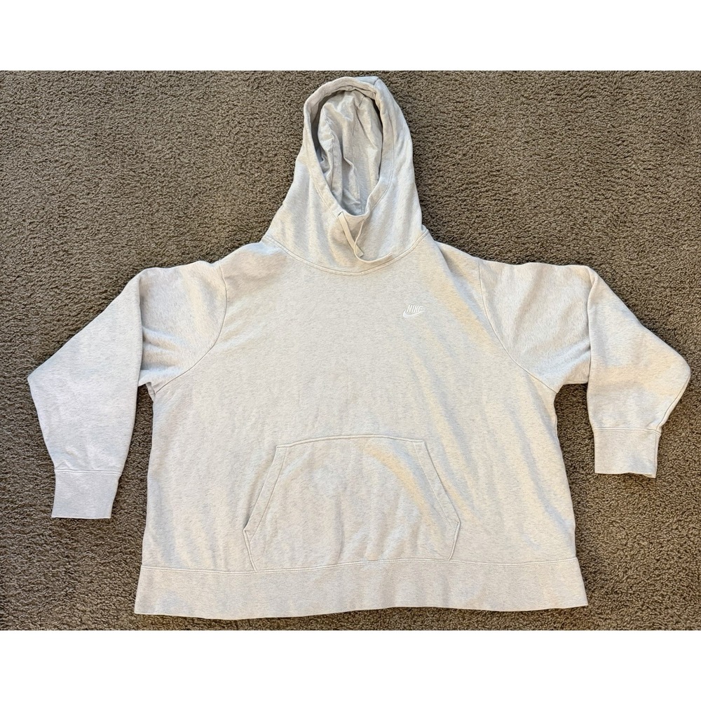 Nike Womens Nike‎ Embroidered Pullover Cropped Sweatshirt Hoodie 3XL Oversized